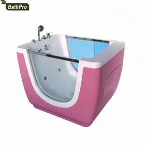 High Quality Glass Acrylic Massage Function Small Pool Baby Spa Bath tub