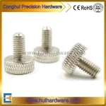 High Quality Knurled Head Thumb Screw DIN 653 Stainless Steel Flat Knurled Thumb Screw