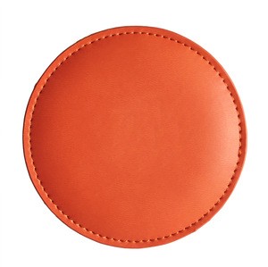 High quality leather coaster cup pad with customized logo