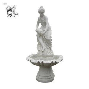 high quality outdoor stone garden products 4 tiers natural marble water fountain for sale MFL-136