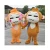 Import High quality plush wolf dress cosplay mascot costume for adult from China