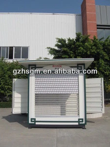 high quality prefab outdoor street metal retail kiosk/food kiosk/mobile kiosk, waterproof