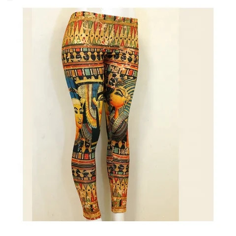 High Quality Printed Women Breathable Cotton Leggings Made With Polyester And Cotton In Different Grades Available For Sale