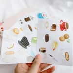 High Quality Promotional Decal Custom Print Die Cut Paper Sticker Sheet With Paper Film Backing For Dairy Decoration