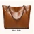 Import High quality soft PU women stylish large capacity tote leather handbag from China
