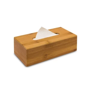 High Quality Wholesale Paper Holder Bamboo Wooden Tissue Box
