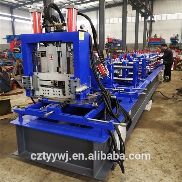 High speed frame cad supported C channel steel roll forming machine
