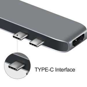 High Speed USB-C Hub USB 3.0 Type C Docking USB C Hub for Macbook Pro