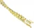 Import hip hop chain 14k gold plated mens 15mm cuban cz chain necklace with double clasp from China