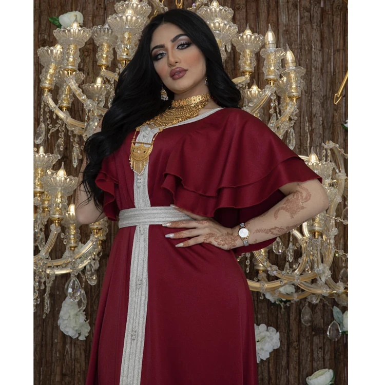 HJ AMD62 High Quality Dubai Noble Glossy Islamic Clothing Muslim  Arabic Middle East Jalabiya