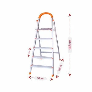 HJF GW-330 Eco-friendly new design aluminium folding ladder with 4 steps for household