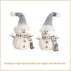 Holiday Time Christmas Gift Toys Ornaments Snowman Plush Doll Toy