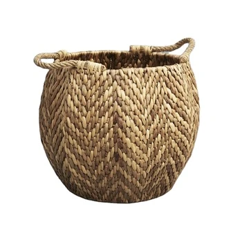 Home appliances Storage basket water hyacinth woven basket homedecor