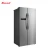 Home display side by side refrigerator with ice maker and water dispenser mini bar