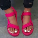 Hot Designer Slides Shoes Ladies Lace Up Sandals Women Flat Female Slippers