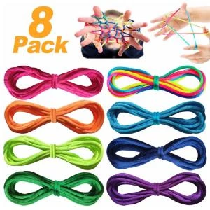 Hot New Products Cheap 4mm Rainbow Rope Toys Promotion Toy for Kids