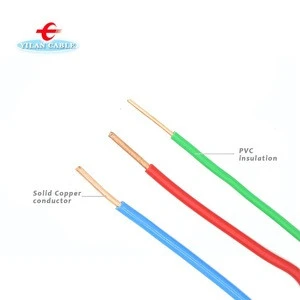 Hot sale cheap 220 volt pvc insulated copper bv bvr 2.5 mm 12 gague insulation electrical wire stranded