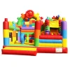 Hot sale inflatable LEGO block jump bouncer with slide combo game for kids