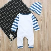 Hot sale new baby romper with hat long sleeve baby boy girl clothes newborn clothing casual baby girl clothing infant suit