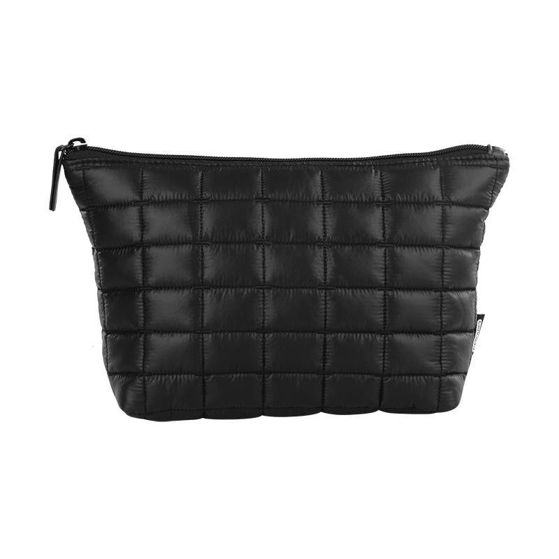 Hot Sale Ol Nylon Quilted Zip Closure Soft Cosmetic Clutch Case Bag for Outdoor Using