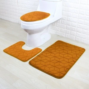 Hot sale products intop 50 non slip memory foam bath rug set