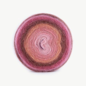Hot Sale Rainbow Wool Acrylic Blended Yarn Cake Yarn For Crocheting