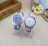 Hot Sale Retro Style Women Watches Double Colors Thread Dial Wrist Watch Geneva Women Leather Band Quartz Watch