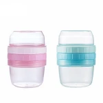 Hot sale small capacity plastic baby storage box Portable Fruit Juice Snack sealed box with lid Stackable Snack box