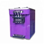 HOT SALE Soft Ice Cream Machine 3-Flavor Frozen Ice Cream Yogurt Maker With 18L/H LCD Display