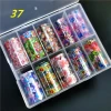 Hot sell popular brand  Nail Art Transfer Foil Paper Stickers Flower Valentine Nail designer nail sticker and foil