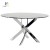 Import Hot Selling Modern Round Glass Top and Chromed Legs Dining Room Set Table from China