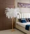 Import hotel decoration modern style copper Brass resin standing white feather floor lamp real Ostrich feather lamp from China