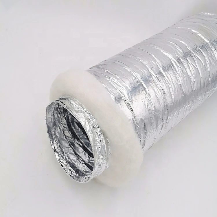 hvac system  china suppliers environmental  friendly aluminum foil polyester flexible insulated  duct