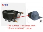 Ice machine condenser Copper tube in tube coaxial coil tubular heat exchanger price freon water and marine heat exchanger