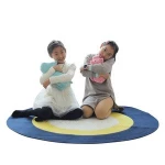 ICEBLUE HD Eco-Friendly Cotton Rope Extra Large Round Kids Play Mats