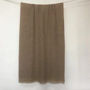 IMF Hollow Cashmere Scarf Solid Color Neutral Cashmere Shawl