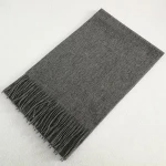 IMF Men Soft Cashmere Wool Wraps Plain Color Scarf