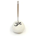 Incense holder white marble incense burner handmade Stone River Handcrafted Made From stone
