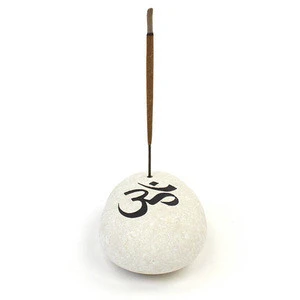 Incense holder white marble incense burner handmade Stone River Handcrafted Made From stone