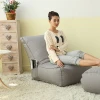 indoor bean bag furniture bean bag chair lounge with ottoman , lazy sofa puff wholesale bean bag recliner chaise lounge