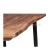 Import industrial design  natural finish acacia  wood  with metal leg   dining table from India