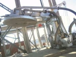 Industrial heater for heating steel ladle
