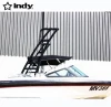 Indy Max forward facing aluminum boat wakeboard tower black coated for water sports