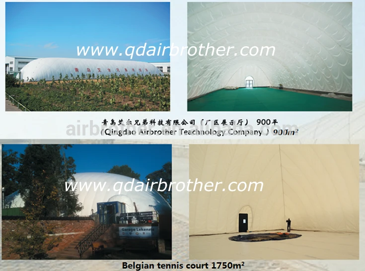Inflatable wide span dome tent membrane agriculture greenhouse