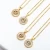 Import Initial Necklace a-z Alphabet Gold Filled Diamond  Pendant Hot Selling Jewelry Gold Copper Zircon Stone Copper Necklace Unisex from China