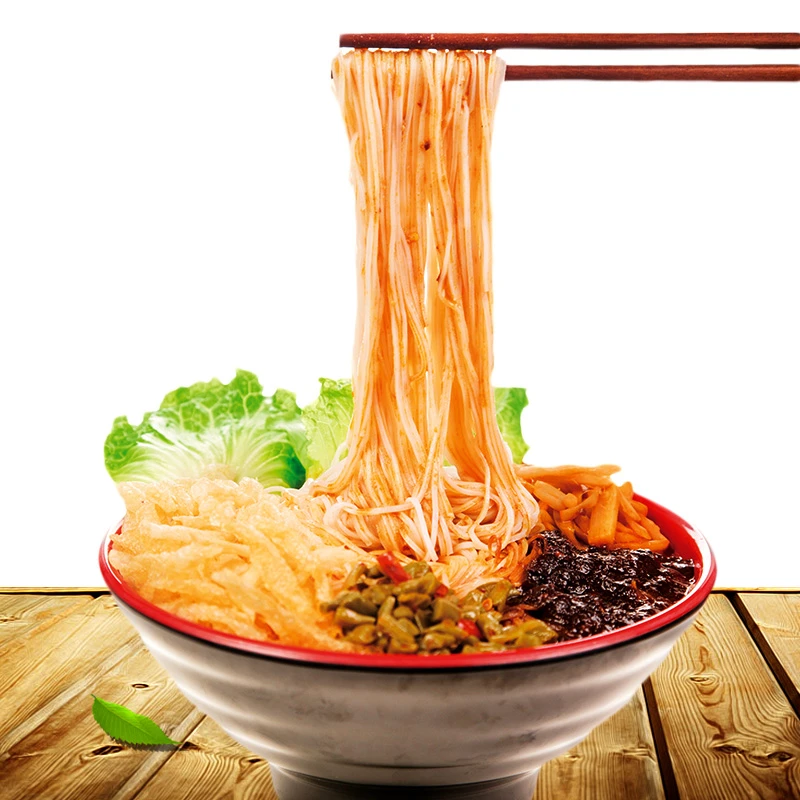 Instant noodle food wholesale Spicy flavor Dry Rice Noodle quick cooking