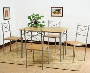 Iron & wooden dining room furniture