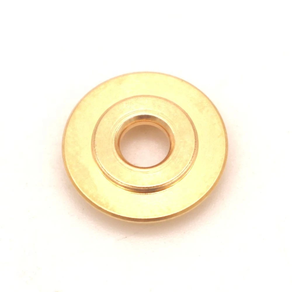 ISO9001/IATF16949 certificate factory CNC machining aviation parts brass ring with Gold-plated, CNC machining part