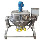 Jacket pan pre-cooking pot steam heating kettle type stainless steel electric type