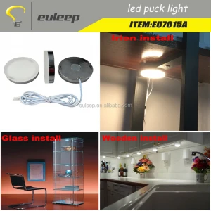 jewelry , display, closet, showcase, led under cabinet light, led puck light with magnet,12v 2w 3w